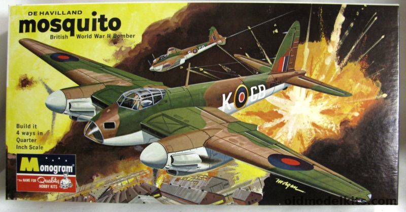 Monogram 1/48 De Havilland Mosquito N.F.II / Mk.IV / F.B.VI / II Night Intruder - Four Star Issue, PA129-200 plastic model kit